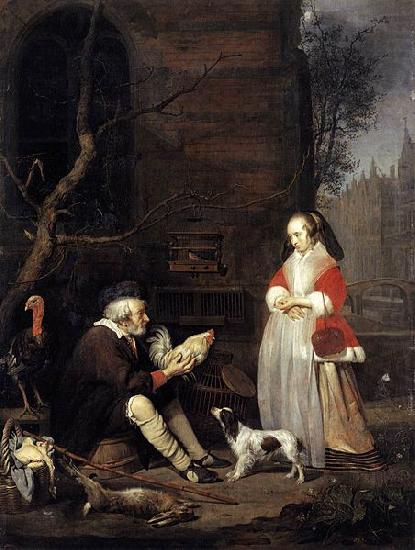 Gabriel Metsu The Poultry Seller china oil painting image